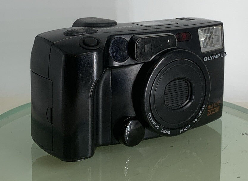 Olympus AZ-200 Super Zoom Point and Shoot BLACK FILM CAMERA TESTED - 8000