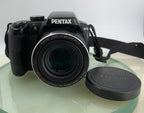 Pentax X70 SR DIGITAL CAMERA BLACK 24X OPTICAL ZOOM + CHARGER TESTED - 8231