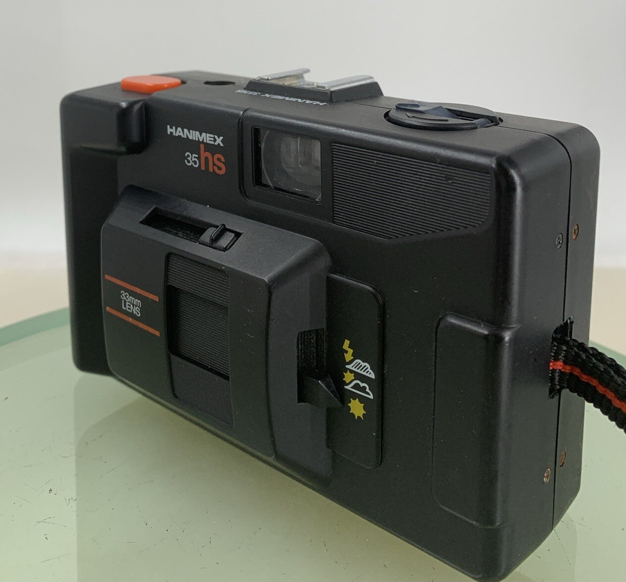VINTAGE HANIMEX 35HS 35MM POINT AND SHOOT CAMERA BLACK FUNCTIONAL TESTED - 6552