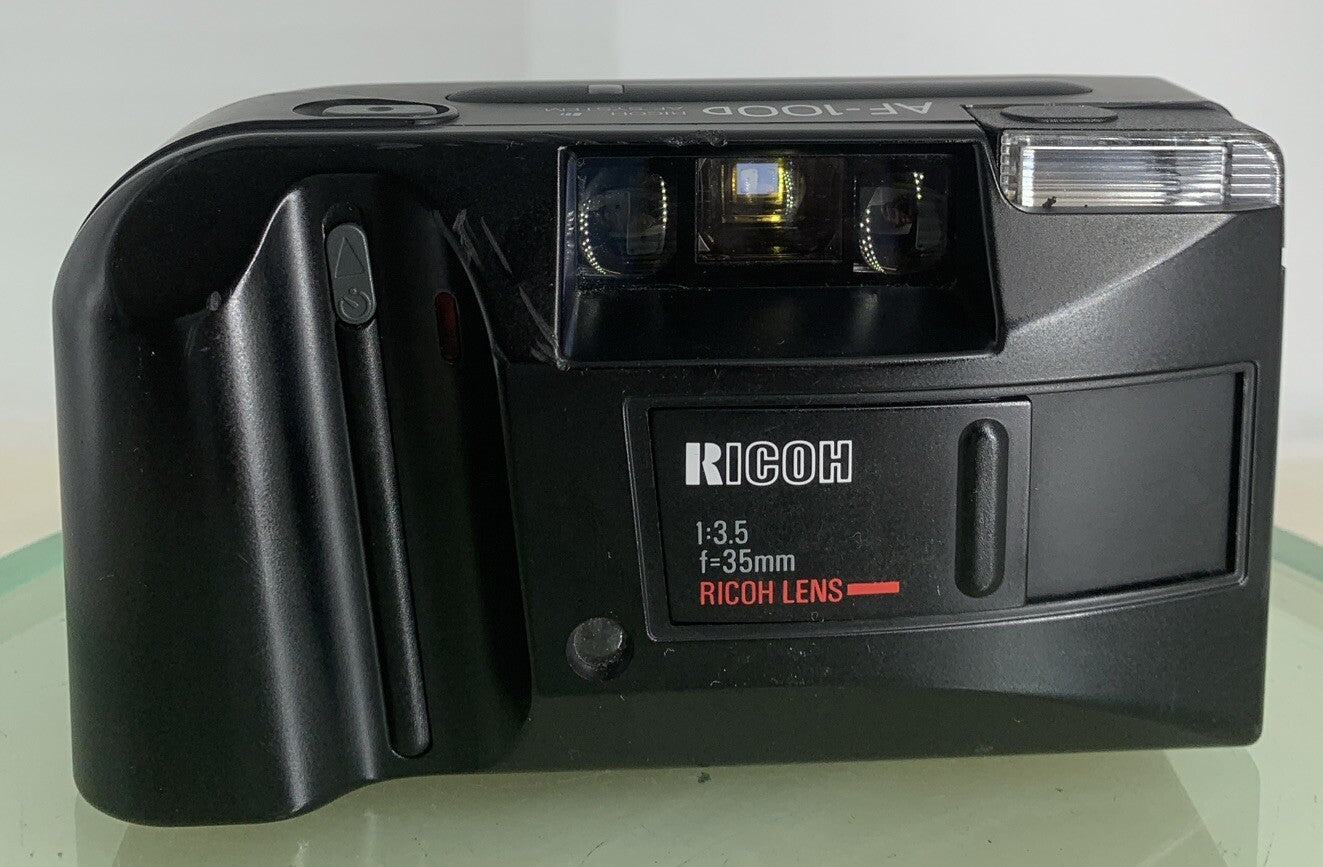 Ricoh AF100D 35mm Point and Shoot FILM COMPACT CAMERA BLACK TESTED - 7311