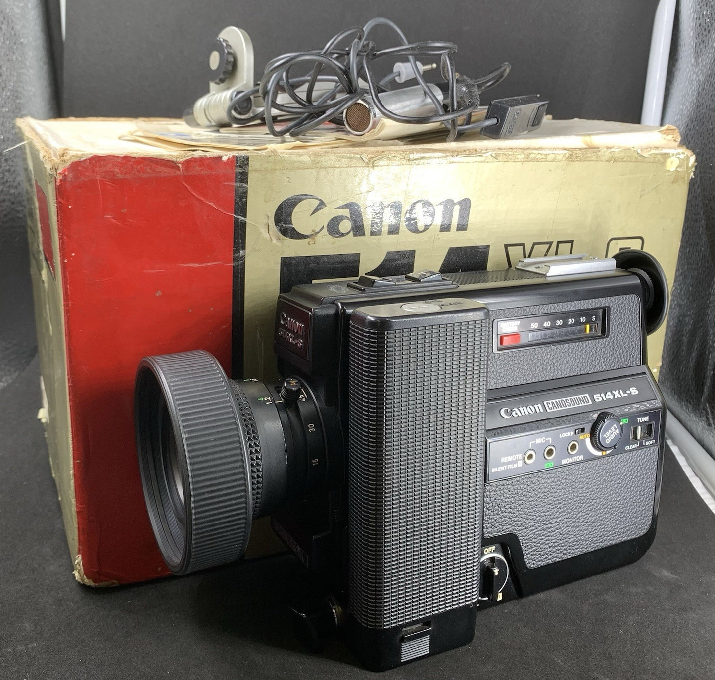 Canon Canosound 514 XL-S Super 8 Cine Film Camera FILM TESTED WORKING + BOX0