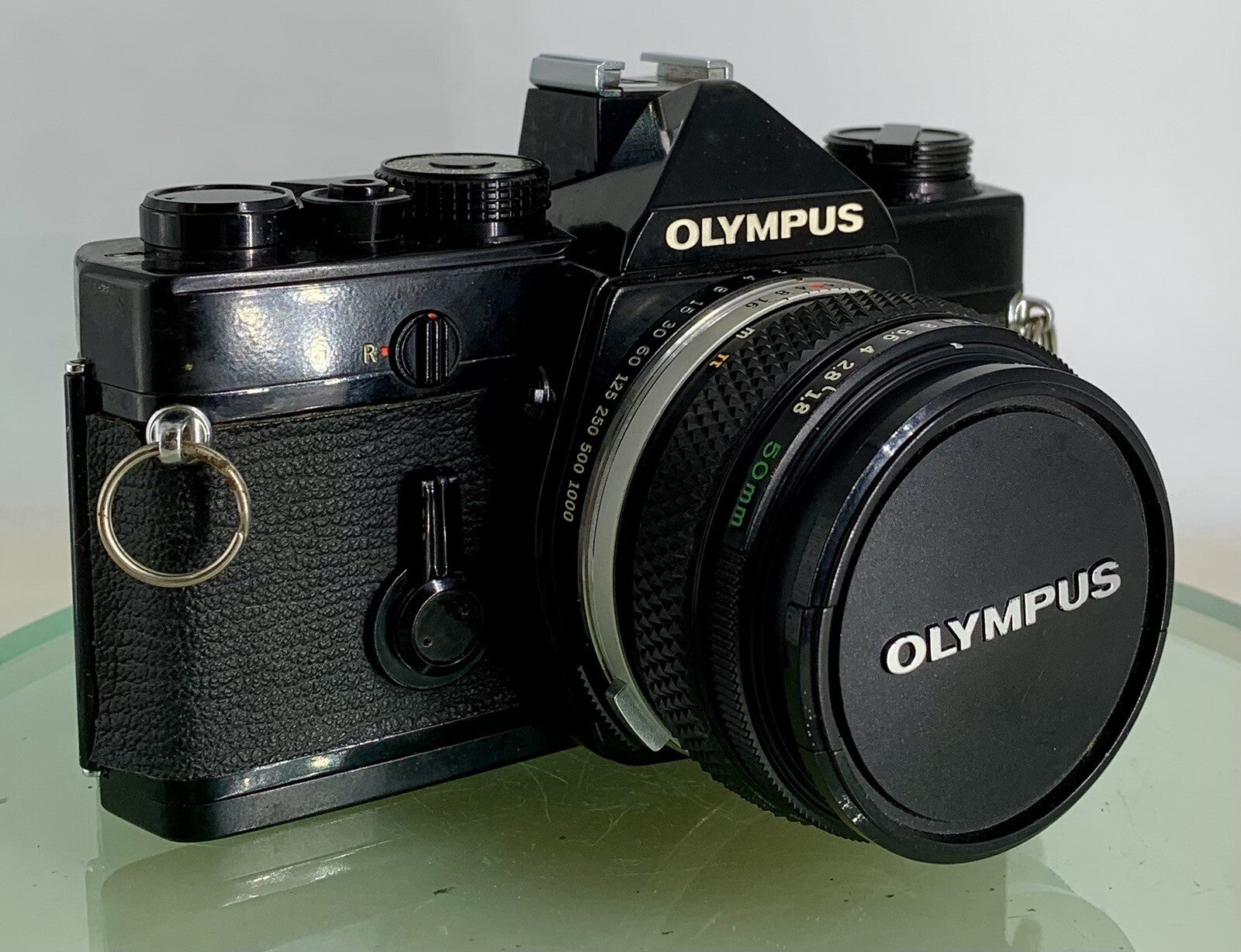 Olympus OM-1 MD BLACK B35mm SLR Film Camera & Olympus ZUIKO  50mm f1.8 Lens ++++0