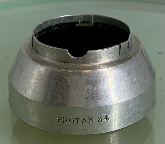 Vintage Photax 34mm Lens Hood + Good Condition - 2240