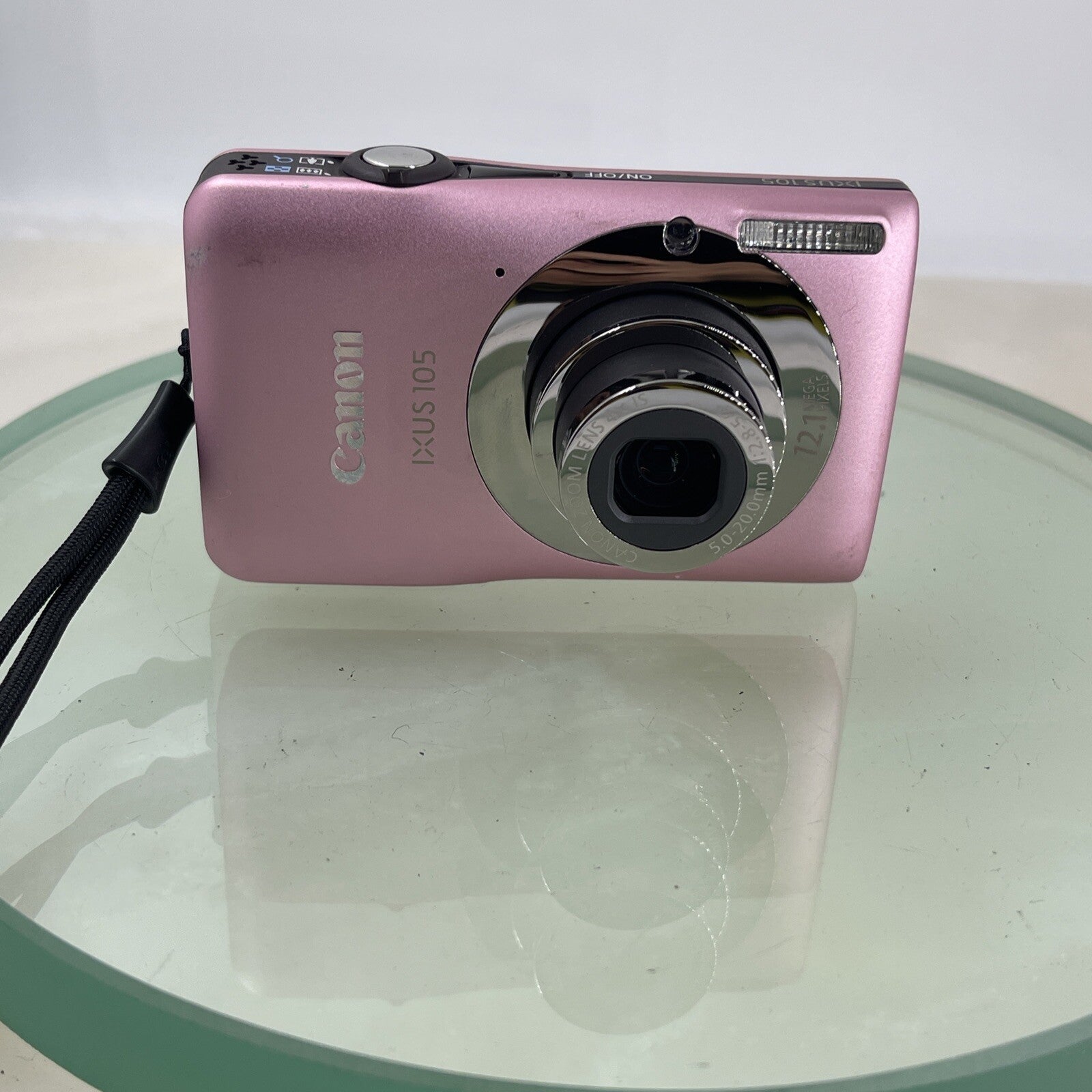 Canon IXUS 105 Digital Camera 12.1 Megapixels Pink Fully Tested #7201