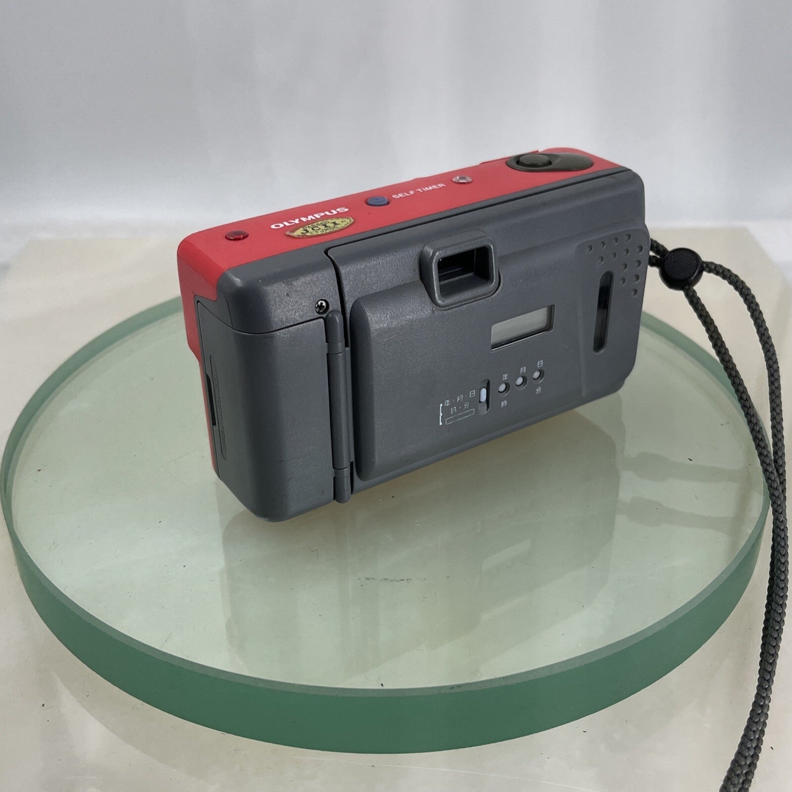 OLYMPUS AF-10 LIMITED EDITION RED QUARTZDATE 35mm FILM CAMERA TESTED  #4783