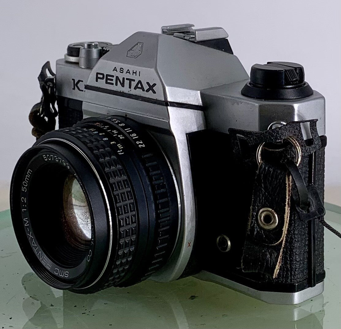 Pentax K1000 35mm SLR Film Camera+SMC Pentax-M 50mm F2 Lens TESTED METER WORK1536