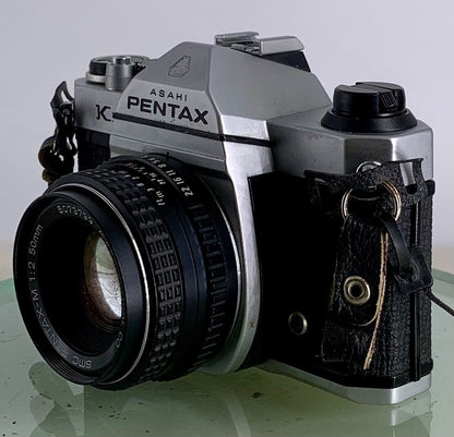 Pentax K1000 35mm SLR Film Camera+SMC Pentax-M 50mm F2 Lens TESTED METER WORK1536