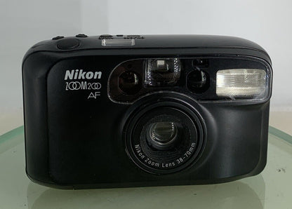 Nikon Zoom 200 AF Point and Shoot 35mm Film Camera + Black + Tested - 8081