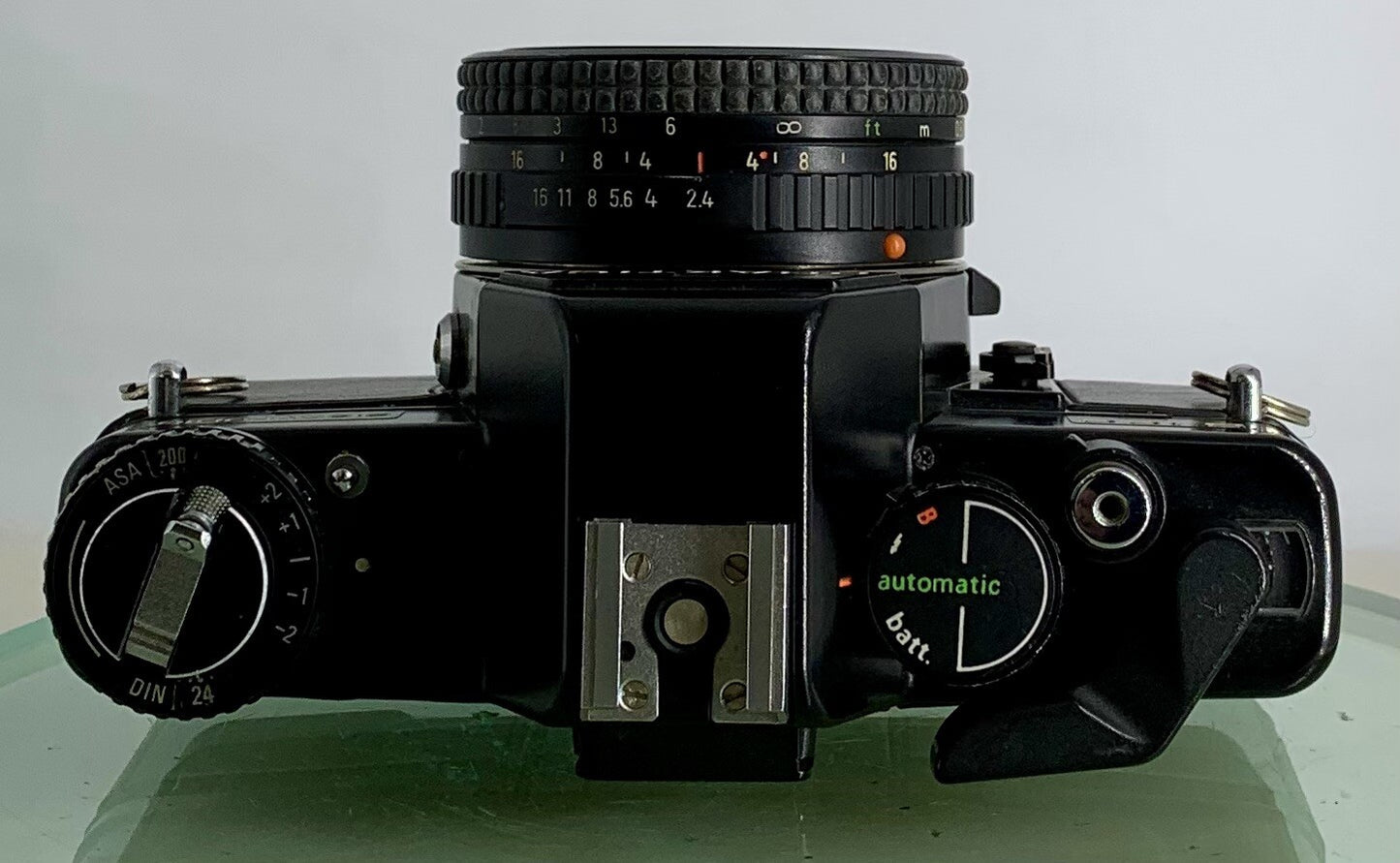 PRAKTICA B100 Electronic 35mm SLR Film Camera+Pentacon 50mm Lens 1:2.4+Tested-447