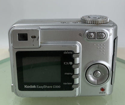 Kodak Digital Camera EasyShare C330 4.0MP Silver NO SD CARD Tested  - 2985