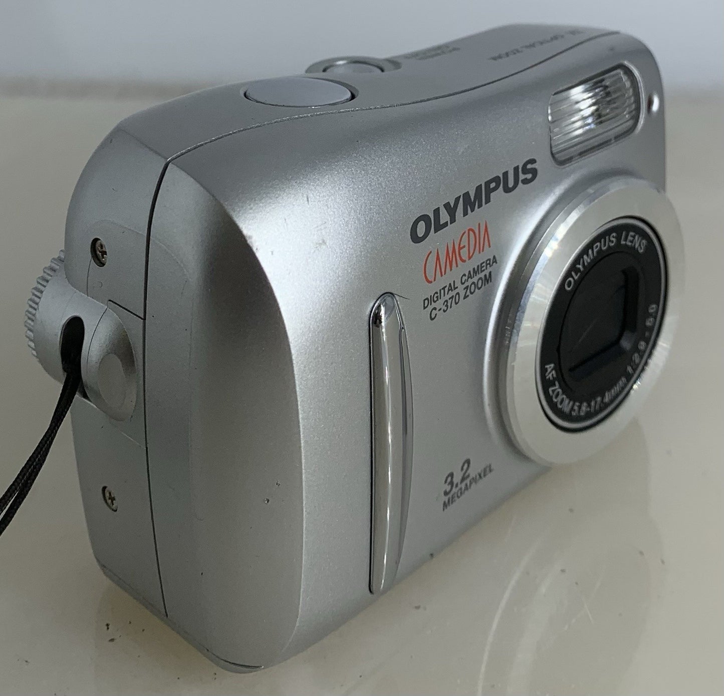 Olympus Camedia C-370 Zoom 3.2MP Digital Camera-Silver-Case-Tested#1252