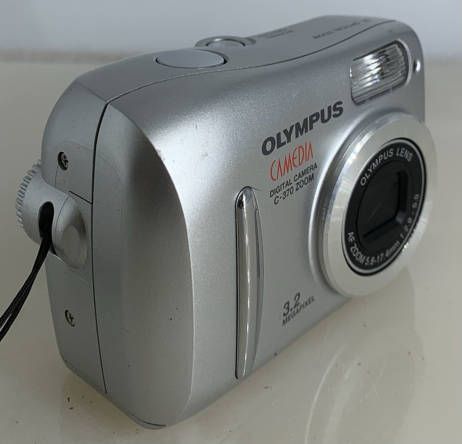 Olympus Camedia C-370 Zoom 3.2MP Digital Camera-Silver-Case-Tested#1252