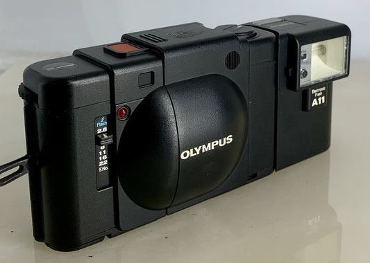 TESTEDOlympus XA 35mm Compact Rangefinder Film Camera A11 ELECTRIC FLASH #9230