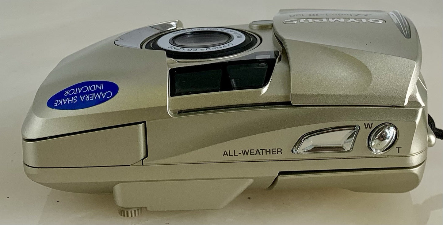 Olympus µ [Mju:]- III Zoom 120 Compact 35mm Film Point & Shoot Camera Silver#2006