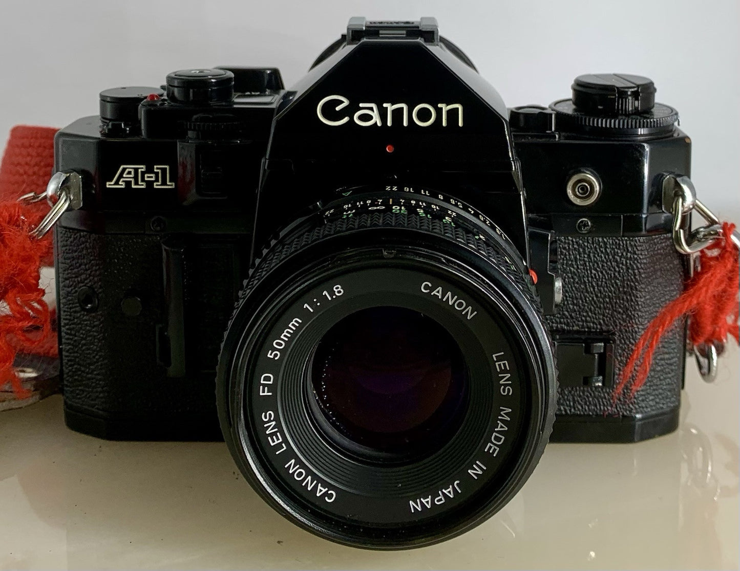 BEAUTIFUL Canon A-1 35mm SLR Camera Body+Canon FD 50mm f/1.8 FULLY WORKING #8741