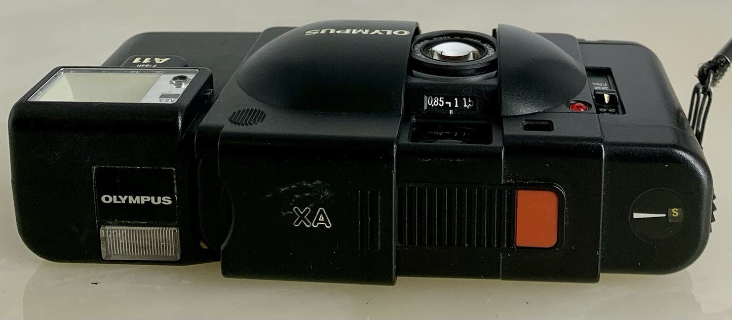 TESTEDOlympus XA 35mm Compact Rangefinder Film Camera A11 ELECTRIC FLASH #9236