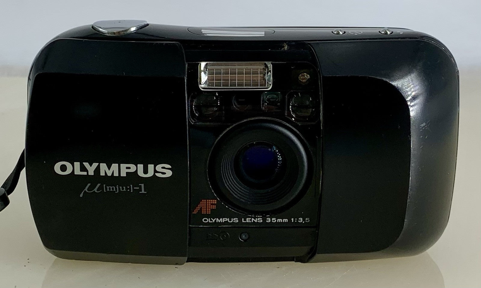 Olympus MJU-1 Compact Camera Analog AF Lens 35mm 1:3.5 Point & Shoot TESTED #8971