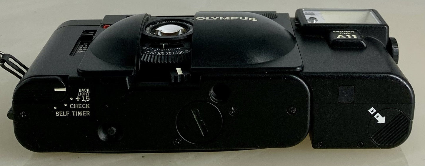 TESTEDOlympus XA 35mm Compact Rangefinder Film Camera A11 ELECTRIC FLASH #9237