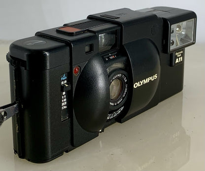 TESTEDOlympus XA 35mm Compact Rangefinder Film Camera A11 ELECTRIC FLASH+CASE2
