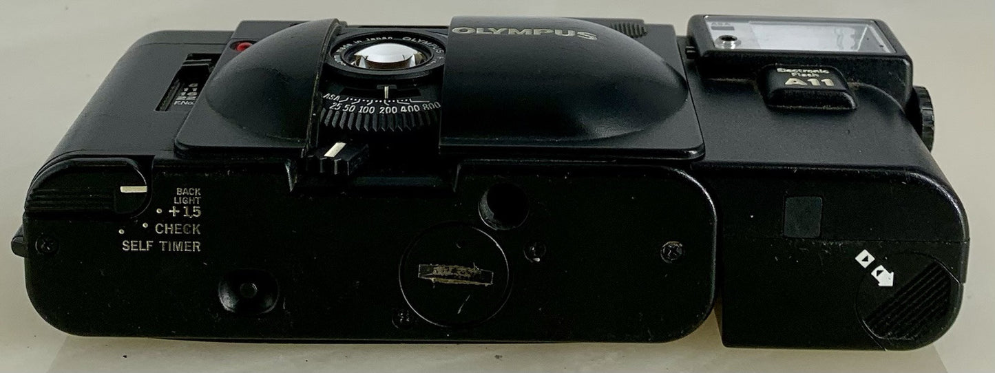 TESTEDOlympus XA 35mm Compact Rangefinder Film Camera A11 ELECTRIC FLASH #9057