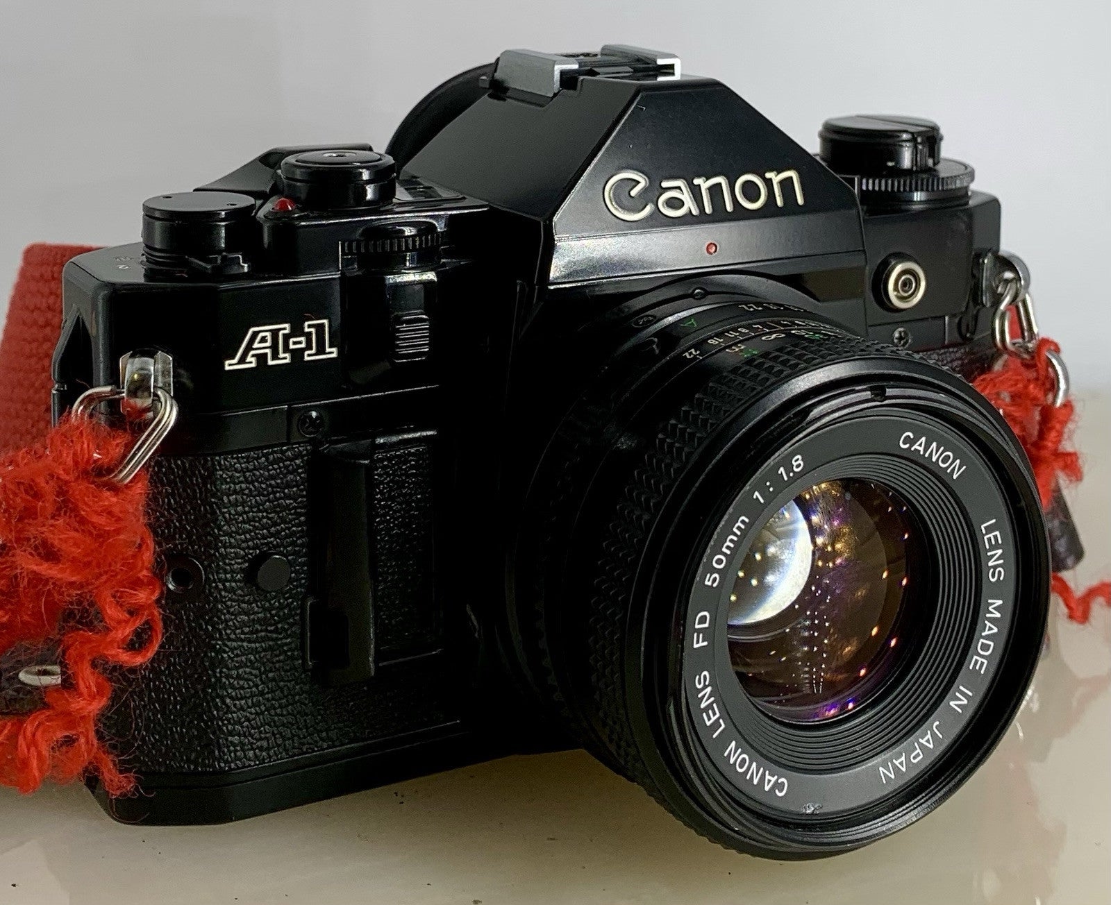 BEAUTIFUL Canon A-1 35mm SLR Camera Body+Canon FD 50mm f/1.8 FULLY WORKING #8740