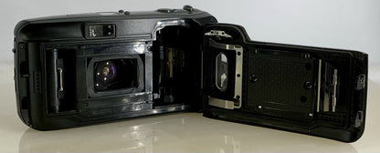 Olympus Mju Zoom 35mm Film Point and Shoot Camera Black Tested #768