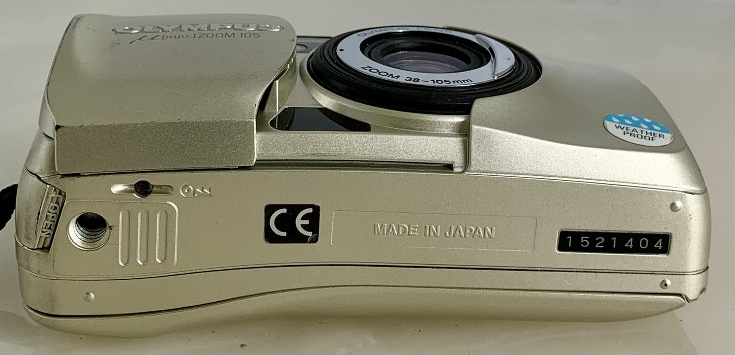 Olympus MJU Zoom 105 35mm 38-105mm Lens Weatherproof - Film + Tested #3057